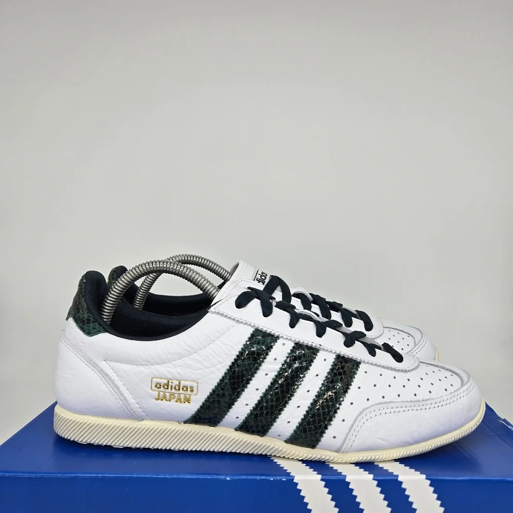 adidas Japan Snakeskin Cloud White Collegiate Green Women's Shoes Size 9.5 New - Picture 3 of 8